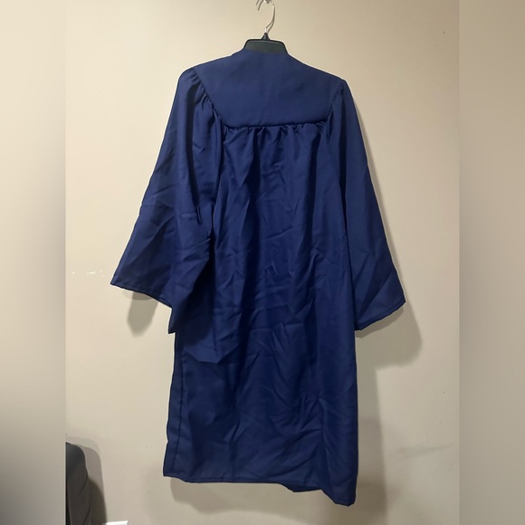 Navy Blue Graduation Gown and Cap Set - Picture 3 of 6